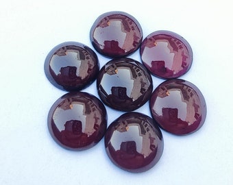 AAA + Granat Cabochon: Runder Roter kalibrierter Edelstein, Sonderanfertigungen