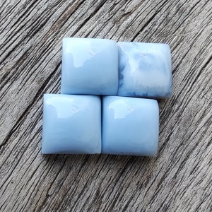 AAA+ Blue Opal Cabochon: Square Gemstone, All Sizes