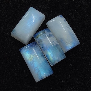 AAA Rainbow Moonstone Cabochon: Large Rectangle Gemstone