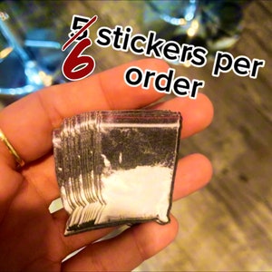 Fake Life Sized Blow Baggie Vinyl Stickers/ Fake Baggie Sticker/ Fake Blow Sticker/ Prank Sticker/Sticker Gag Gift Funny