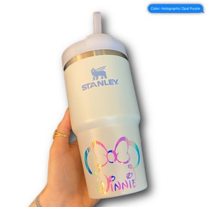 Adesivo/decalcomania in vinile personalizzato a tema topo per ragazze: adesivo con nome/bicchiere/auto/Stanley/impermeabile/topo/anni '90/retrò/Y2K/Minnie/Topolino