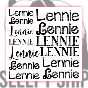 Custom Name Vinyl Sticker Sheet – 12"x12" Personalized Name Decals for Kids, Cups, Tumblers, Stanley, Daycare, School, Camp Labels, Custom