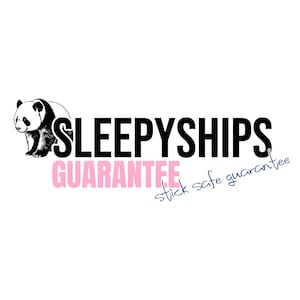 SleepyShips Stick Safe Guarantee | Replacement Shipping Cost | One Time Use Courtesy Replacement | Read Description