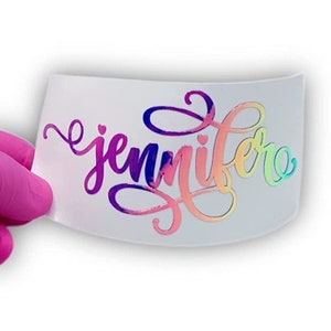 Custom Vinyl Decals | Make Your Own Personalized Name Sticker | Laptop, Tumbler, Supplies, Cups, Car, Window, Business, Wedding, Waterproof