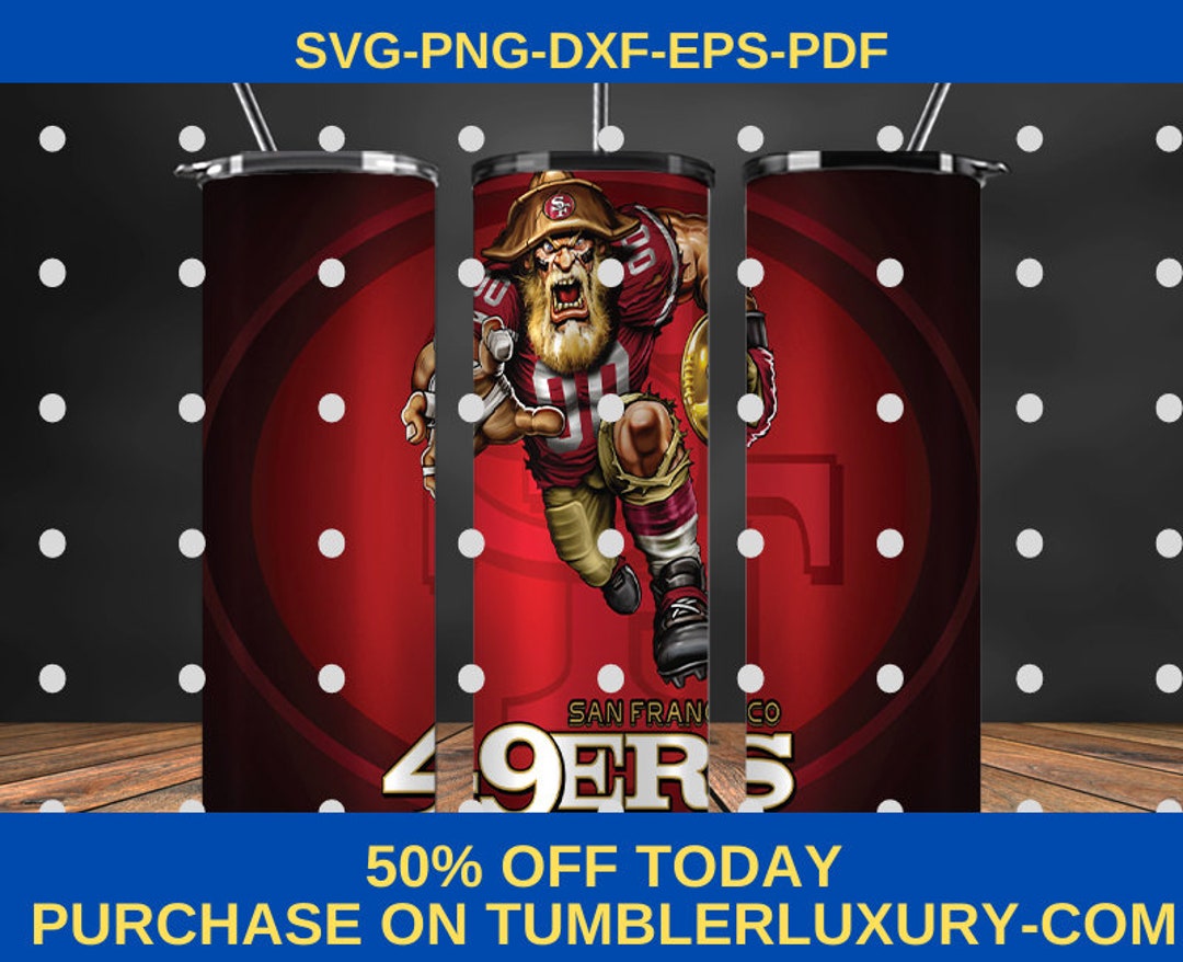 49ers Tumbler Wrap football Wraps mascot Tumbler 17. LINK Etsy