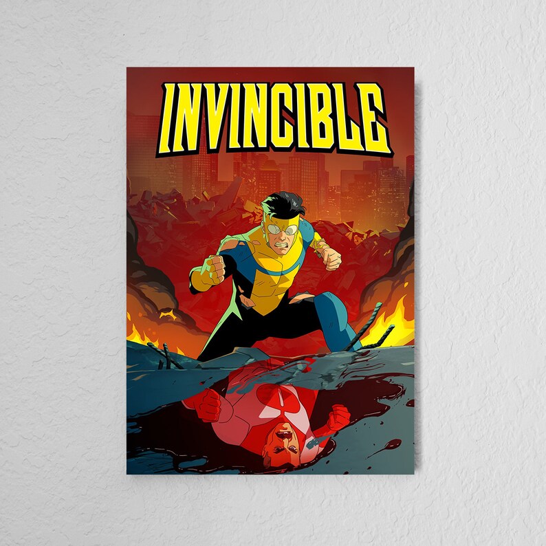 Invincible Movie poster Vintage Retro Art Print Wall Art Print Home decor Style 1