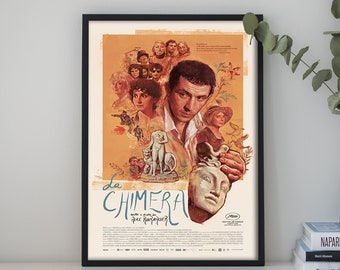 Affiche du film La Chimère | impression d'art rétro vintage | Impression d'art mural | Décoration d'intérieur