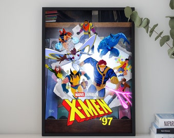 X-Men '97 Movie poster | Vintage Retro Art Print | Wall Art Print |Home decor