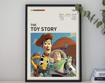 Affiche personnalisée Toy Story, affiches de films classiques, affiche de film vintage, affiches de films personnalisées, affiche HD, impression sur toile