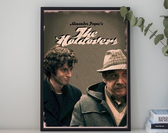 Affiche du film The Holdovers - Impression d'art sur toile de haute qualité - Décoration de chambre - Poster d'art pour cadeau Poster personnalisé