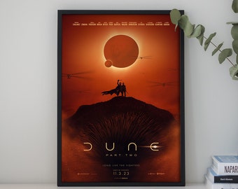 Dune Movie Poster, Canvas Poster Printing, Classic Movie Wall Art for Room Decor, Great gift to give