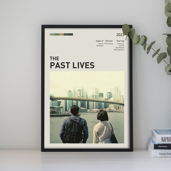 Past Lives Custom Poster, 2023 Film Posters, Personalized Movie Posters, Minimalist Poster, HD Poster, Canvas Print Digital download