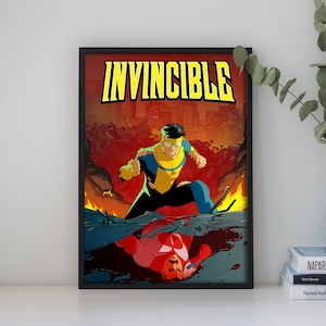 Invincible Movie poster Vintage Retro Art Print Wall Art Print Home decor image 1