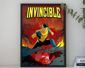 Invincible Movie poster | Vintage Retro Art Print | Wall Art Print |Home decor