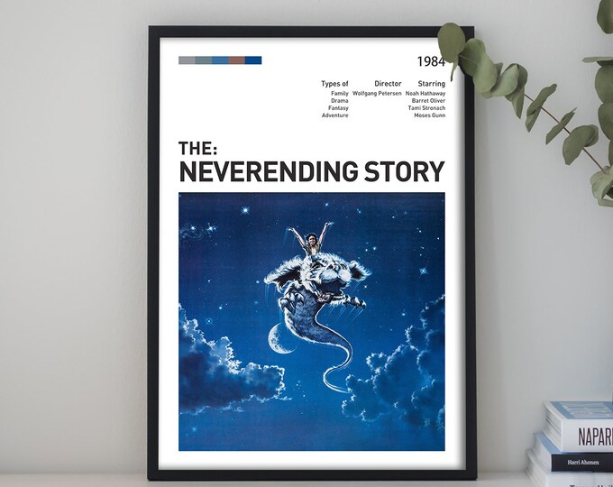 The NeverEnding Story Movie Custom Poster, Classic Film Posters, Vintage Movie Poster,Personalized Movie Posters,HD Poster, Canvas Print