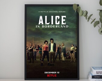 Affiche du film d'Alice à la frontière 2021 | impression d'art rétro vintage | Impression d'art mural | Décoration d'intérieur