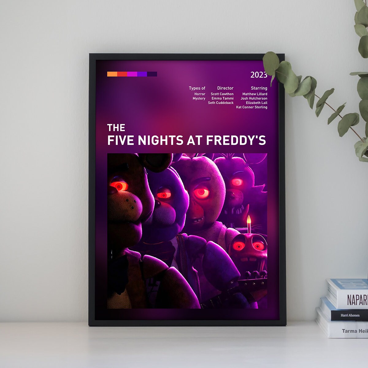 Kit Cinema 3 Transparente - Five Night At Freddy´s