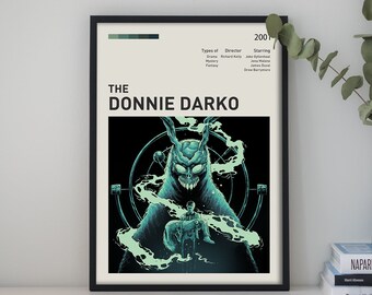 Donnie Darko Custom Poster, Classic Film Posters, Vintage Movie Poster, Personalized Movie Posters, HD Poster, Canvas Print