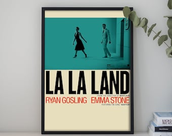 La La Land Movie poster, Canvas Poster Printing, Classic Movie Wall Art for Room Decor, Great gift to give