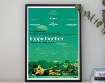Happy Together Movie poster, Canvas Poster Printing, Classic Movie Wall Art for Room Decor, Great gift to give