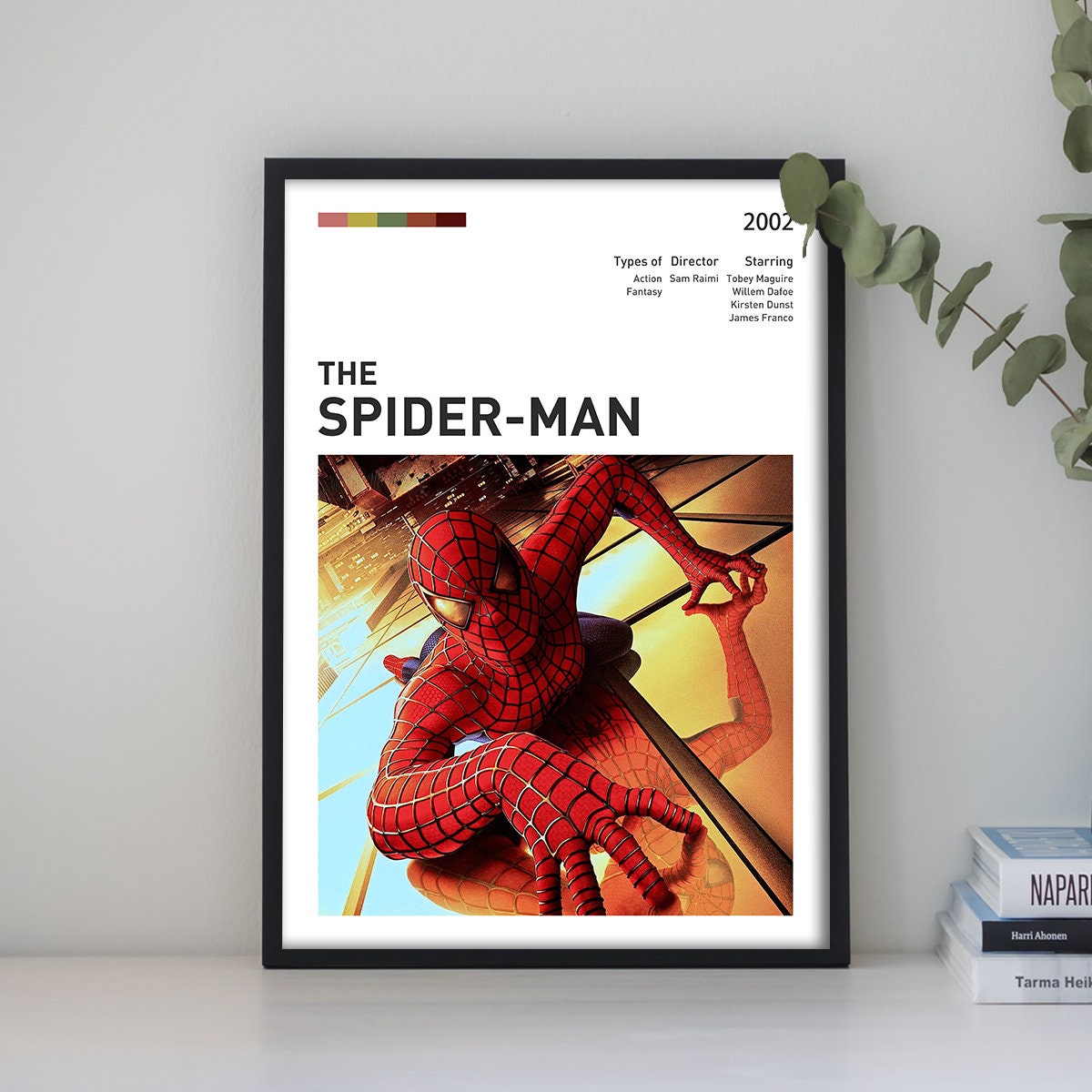 Spider-man 2002 Movie Poster Framed and Ready to Hang. -  Denmark