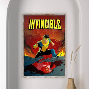 Affiche du film Invincible impression d'art rétro vintage Impression d'art mural Décoration d'intérieur image 2