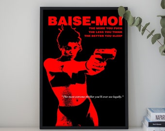 Baise-moi Movie Poster, Canvas Poster Printing, Classic Movie Wall Art for Room Decor, Great gift to give