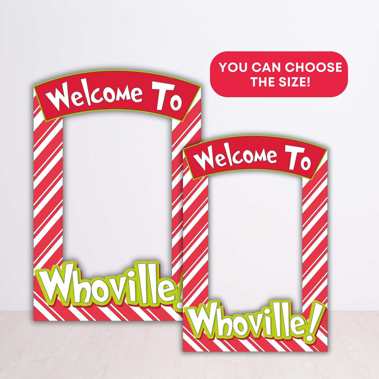Welcome to Whoville Selfie Frame, Whoville Prop, Christmas Photo Booth ...