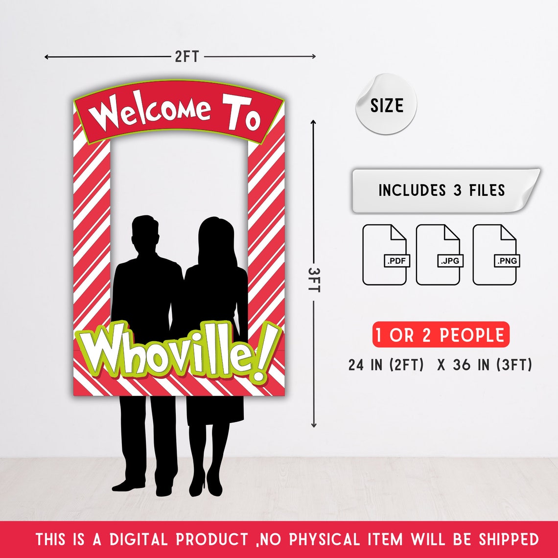 Welcome to Whoville Selfie Frame, Whoville Prop, Christmas Photo Booth ...