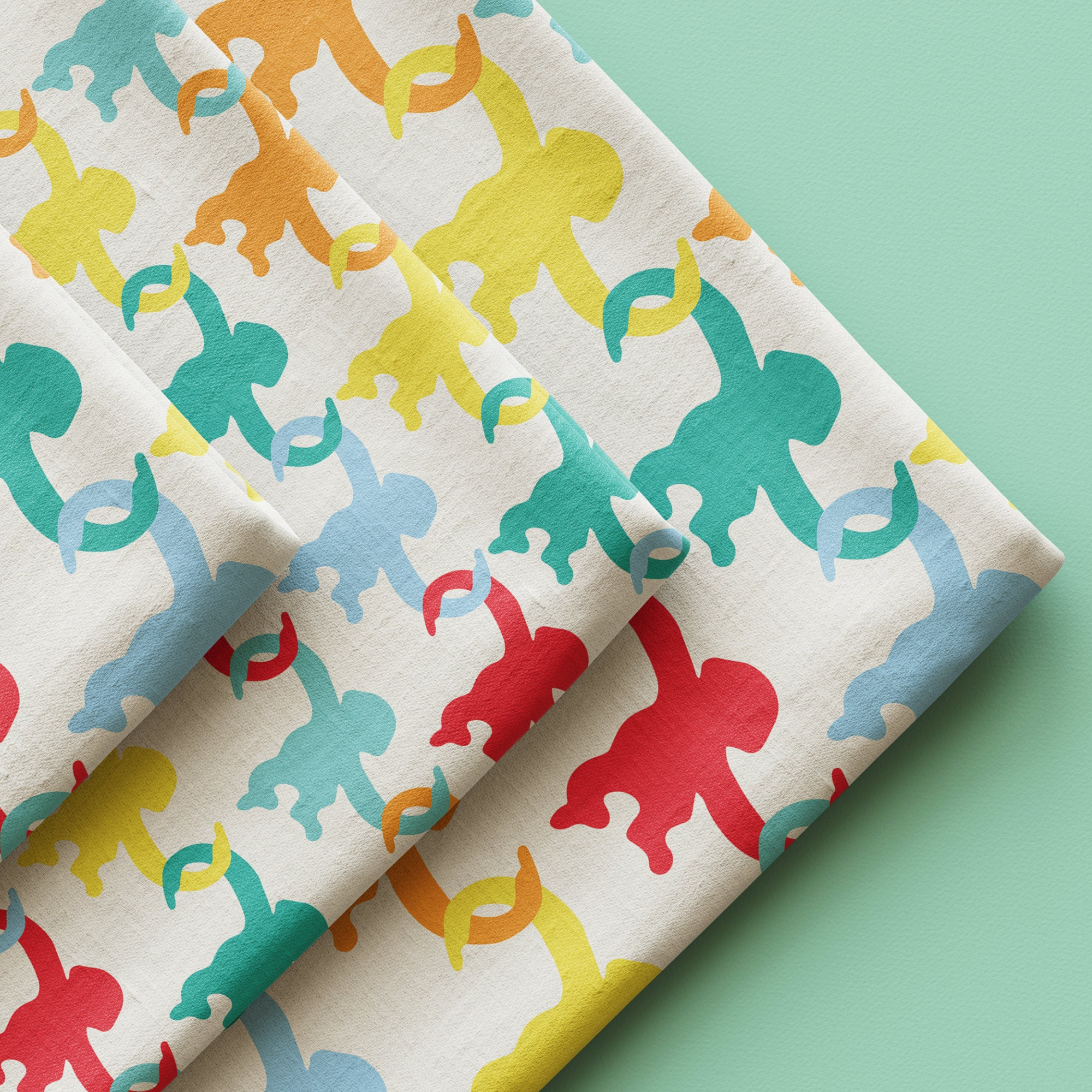 Patterned Monkeys Barrel of Monkey Seamless Pattern, Monkey Silhouette Pattern, Playful ...