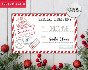 Christmas Gift Tags labels, Holiday Presents Packages, Custom christmas gift labels, digital Gift labels, Santa Gift labels, Santa Delivery