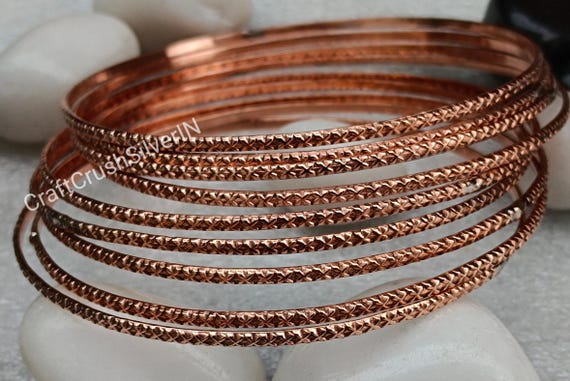 Copper bangles for sale discount
