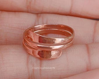 Wikkelring van puur koper: verlichting van artritis, genezende sieraden