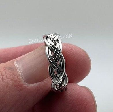 Silver Double Braid Ring, Braided Ring, Men and Women Ring, Braided Band, Sterling Silver Ring, Handmade Jewelry, Gift for Her - Etsy Silver Double Braid Ring, Braided Ring, Men and Women Ring, Braided Band, Sterling Silver Ring, Handmade Jewelry, Gift for Her - Etsy