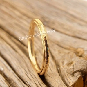 Gold Plated Spinner Ring, Thin Band Ring, Gold Ring, Anxiety Ring, Mediation Ring, Fidget Ring, Statement Ring, Spinner Ring, Gift Ring