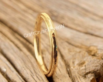 Gold Plated Spinner Ring, Thin Band Ring, Gold Ring, Anxiety Ring, Mediation Ring, Fidget Ring, Statement Ring, Spinner Ring, Gift Ring