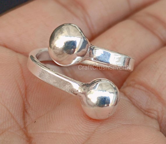 Sterling Silver Open Ball Ring: Handmade Minimalist Jewelry - Etsy