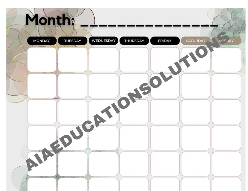 Academic Planner for School Administrators Etsy