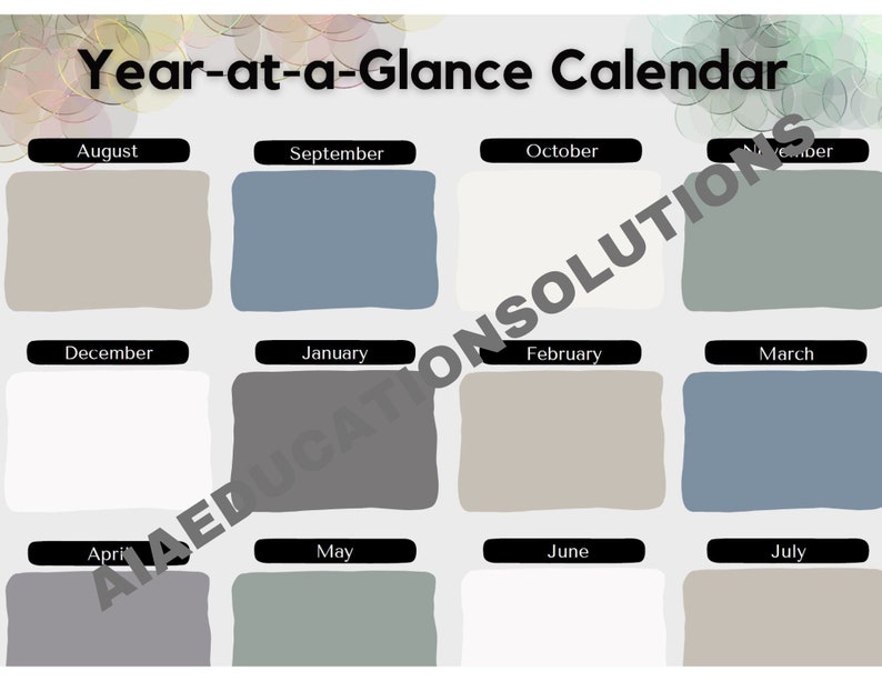 Academic Planner for School Administrators Etsy