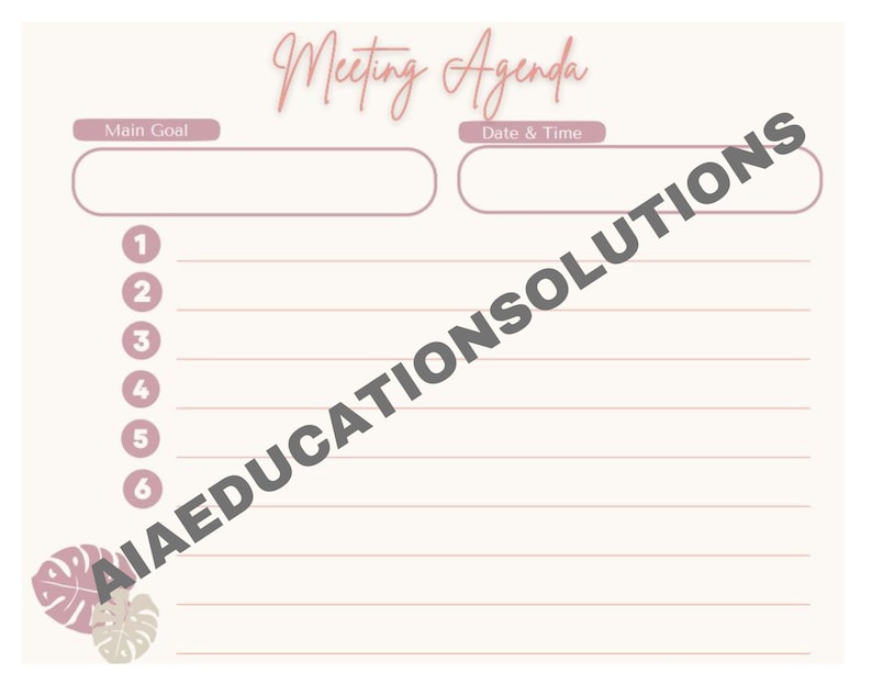 Academic Planner for School Administrators Etsy