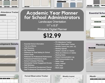 Academische planner voor schoolbeheerders