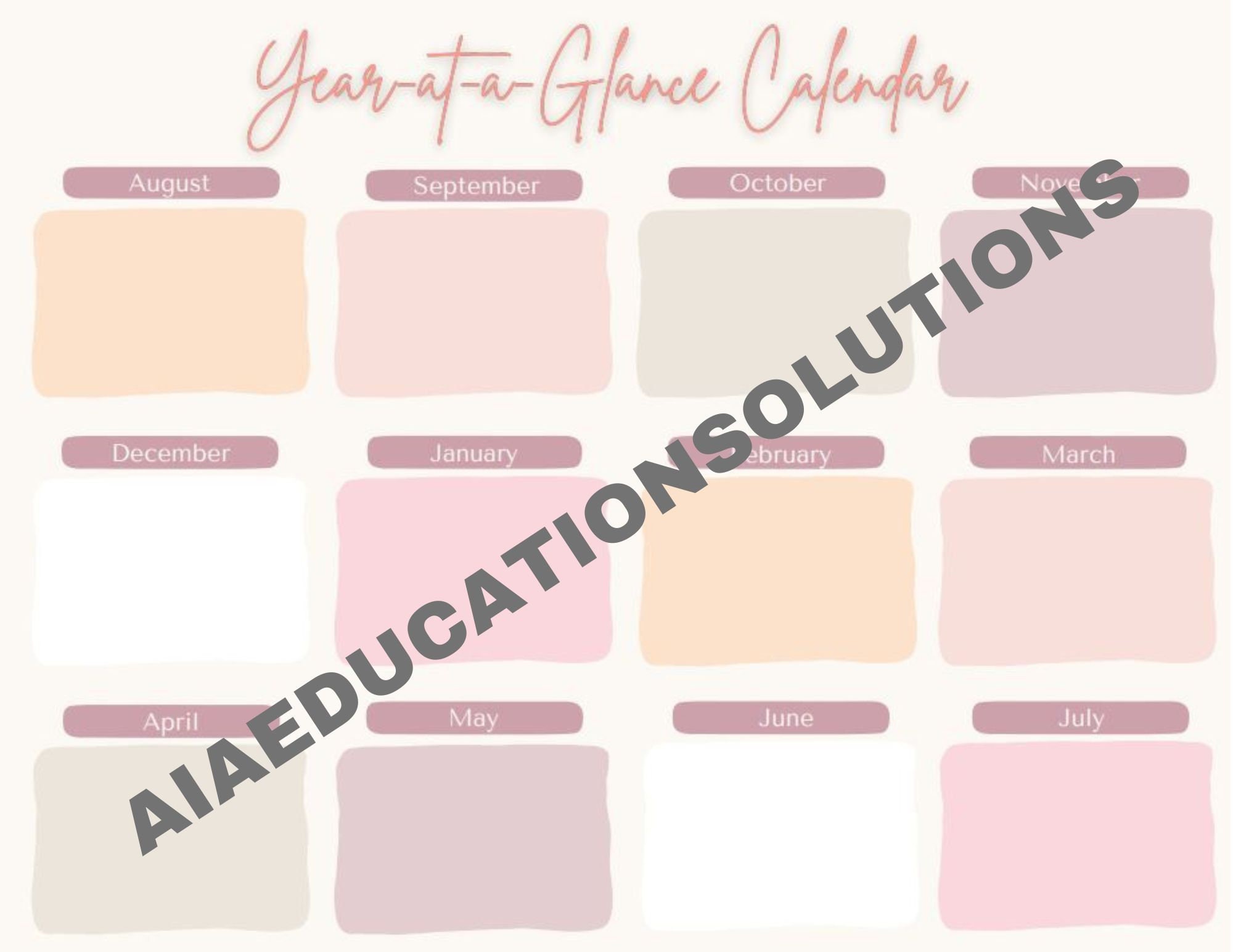 Academic Planner for School Administrators Etsy