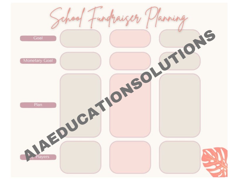 Academic Planner for School Administrators Etsy