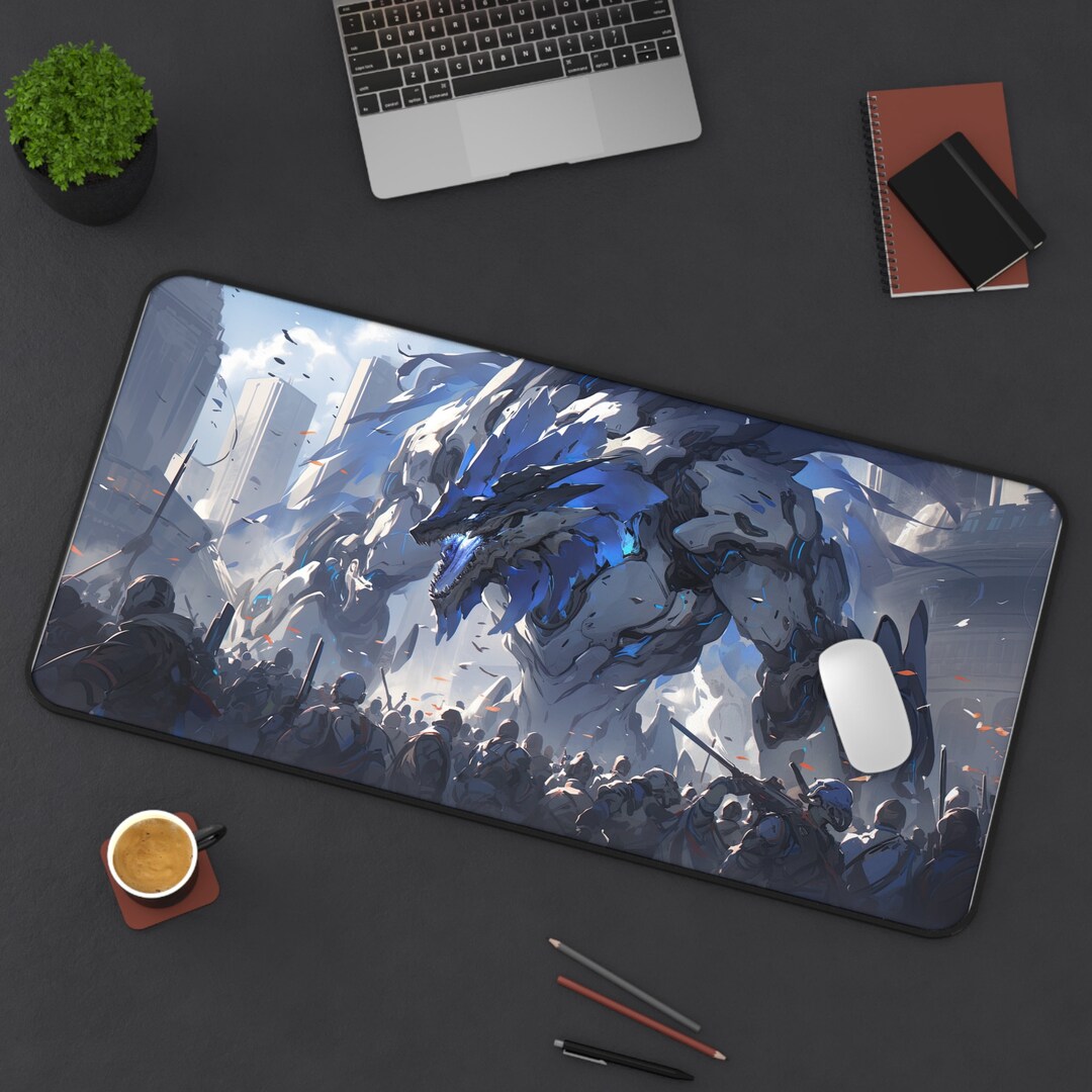 Kaiju Monster Oil Painting Mouse Pad / Desk Mat Etsy