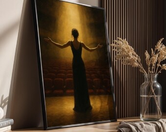 Take the Stage Fine Art Poster Print | Empowering Theatre Wall Art
