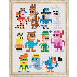 Famous Cereal Icons cross stitch pattern, instant download