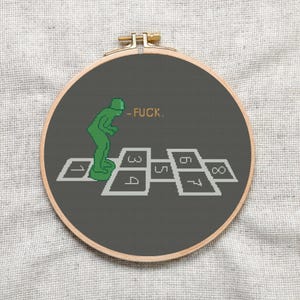 Funny G.I. Joe Cross Stitch Pattern: Swearing Meme (PDF Pattern)
