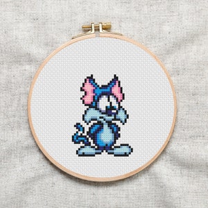 Looney Kat Cute Cross stitch pattern, Cross Stitch Pattern PDF Beginners Guide   Daffy Duck Road Runner Tasmanian Devil Instant Download PDF