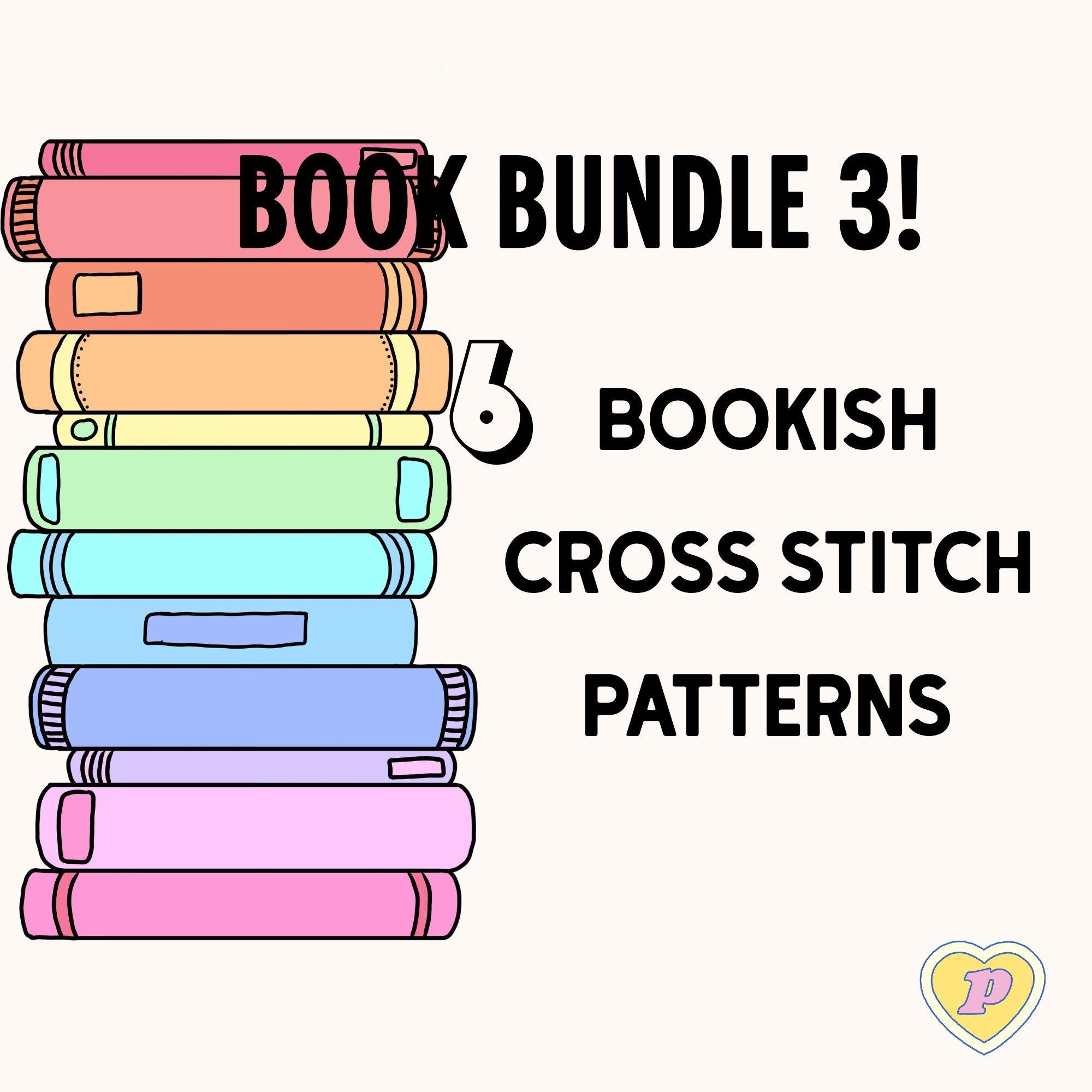 Book Bundle 3- Bookish Cross Stitch Patterns-instant Access - Etsy