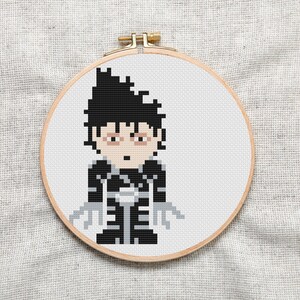 Edward Scissorhands Cross Stitch Pattern, Halloween pattern, Spooky, Movie character pattern